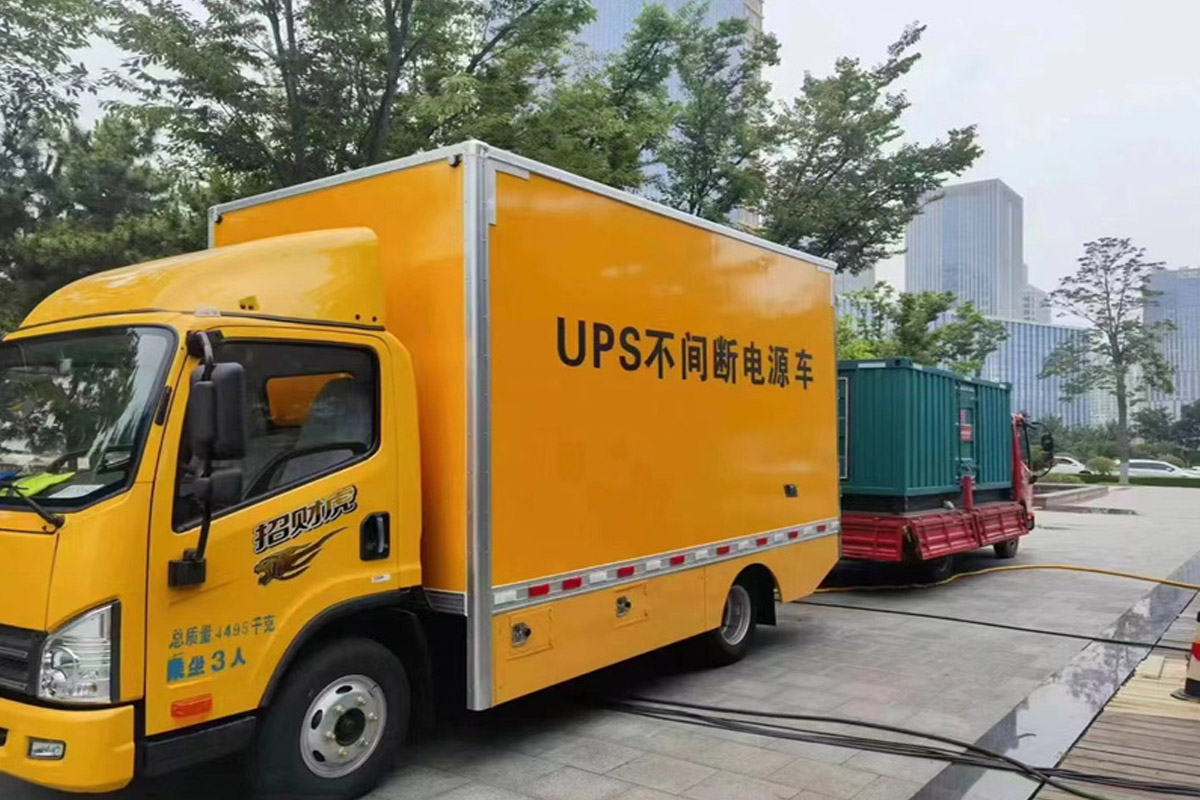 黟县发电机租赁施工现场