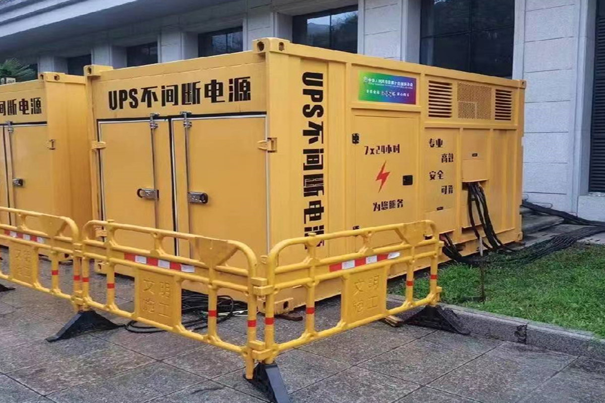 黟县发电机租赁施工现场